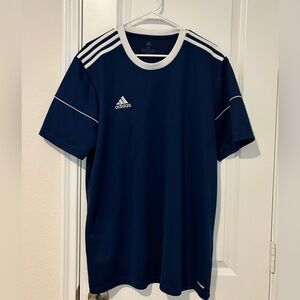 Adidas Black Climalite Shirt with White Collar